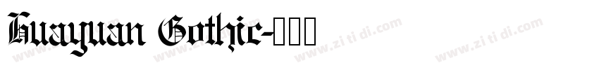Huayuan Gothic字体转换